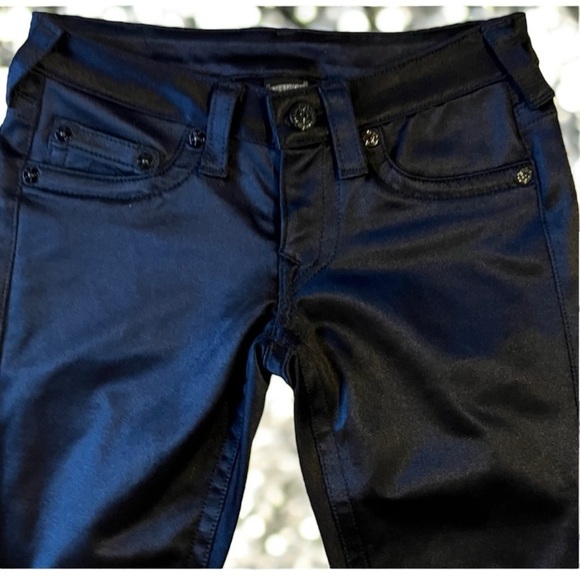 Rare Vintage True Religion satin shiny skinny leg jeans style #WP83592 Vintage